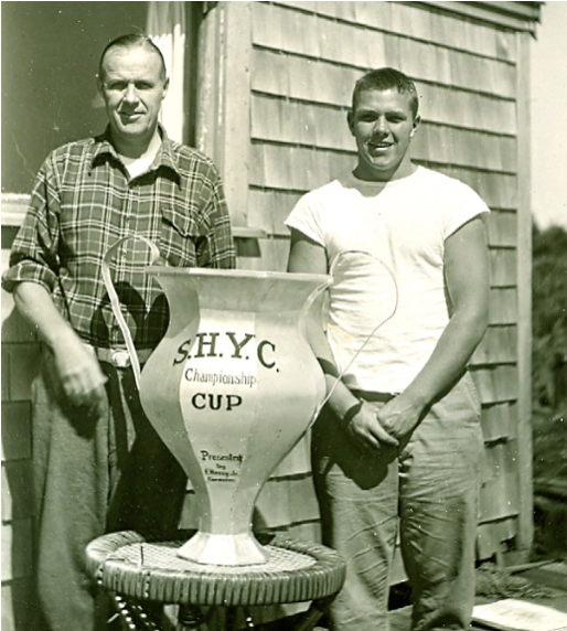 Founding Commodore Frederick H. Hovey with Longtime Sailing Master David H. Hovey